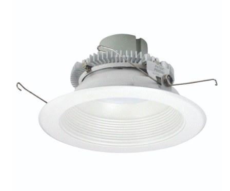 Nora Lighting NLCBC2-65230WW/ALE4EM 6" Cobalt Click LED Retrofit, Baffle, 750lm / 10W, 3000K, 120V-277V input; Triac / ELV / 0-10V dimming, Pre-Wired for Emergency, White Baffle / White Flange