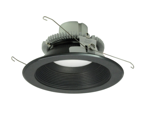 Nora Lighting NLCBC2-65235BB/A 6" Cobalt Click LED Retrofit, Baffle, 750lm / 10W, 3500K, Black Baffle / Black Flange