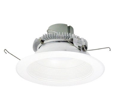 Nora Lighting NLCBC2-652CDMPW/A 6 Inch Cobalt Click LED Retrofit, Baffle, 750lm / 10W, Comfort Dim, Matte Powder White Baffle / Matte Powder White Flange