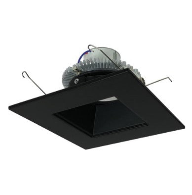 Nora Lighting NLCBC2-65627BB/10 6 Inch Cobalt Click LED Retrofit, Square Reflector, 1000lm / 12W, 2700K, Black Reflector / Black Flange