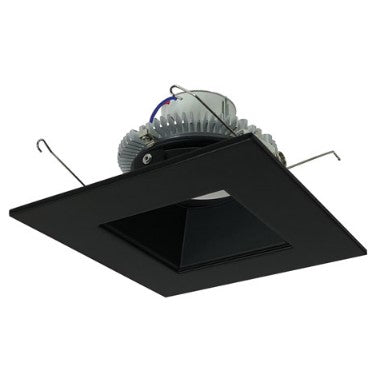 Nora Lighting NLCBC2-65630BB/10 6 Inch Cobalt Click LED Retrofit, Square Reflector, 1000lm / 12W, 3000K, Black Reflector / Black Flange