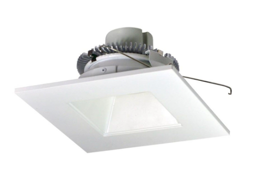 Nora Lighting NLCBC2-65630WW/10 6" Cobalt Click LED Retrofit, Square Reflector, 1000lm / 12W, 3000K, White Reflector / White Flange