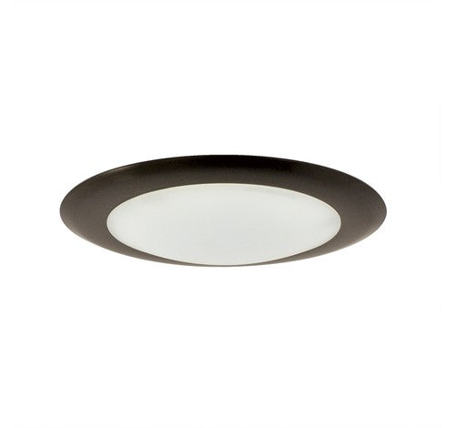 Nora Lighting NLOPAC-R650927ANM 6" Surface Mount AC Opal Natural Metal Finish 2700K