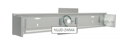 Nora Lighting NLUD-2WMA 2-ft L-Line Indirect/Direct Linear Wall Mount Kit (power cable included) Aluminum Finish