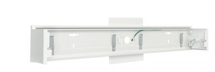 Nora Lighting NLUD-2WMW 2-ft L-Line Indirect/Direct Linear Wall Mount Kit (power cable included) White Finish