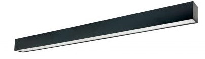 Nora Lighting NLUD-4334B 4-ft L-Line LED Indirect/Direct Linear Selectable Light CCT 15-50W / 1821-6072lm Black Finish
