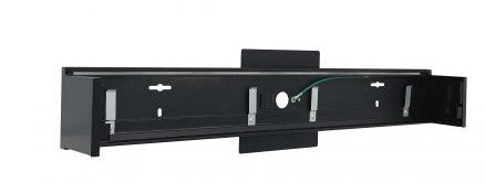 Nora Lighting NLUD-4WMB 4-ft L-Line Indirect/Direct Linear Wall Mount Kit (power cable included) Black Finish
