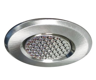 Nora Lighting NM1-RAIHECBN 1" Round M1 Hex Cell Louver Trim, Brushed Nickel