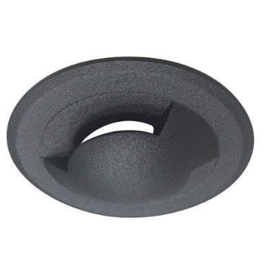 Nora Lighting NM1-RSSDB 1" Round M1 Stainless Steel Indicator Trim, Black