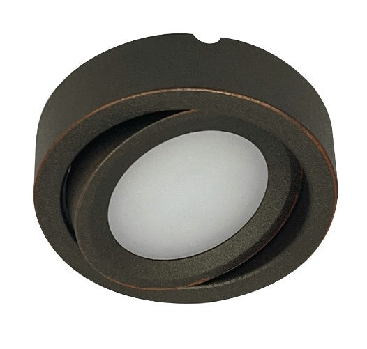 Nora Lighting NMP-A27BZ 12V Josh Adjustable LED Puck Light, Lumens 300lm, Color Temperature 2700K, Bronze Finish