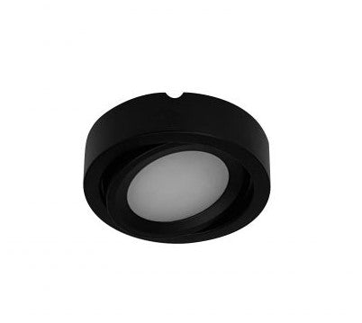 Nora Lighting NMP-A40B 12V Josh Adjustable LED Puck Light, Lumens 300lm / Color Temperature 4000K, Black Finish