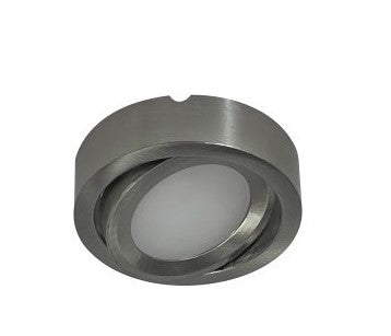 Nora Lighting NMP-A40BN 12V Josh Adjustable LED Puck Light, Lumens 300lm / Color Temperature 4000K, Brushed Nickel Finish