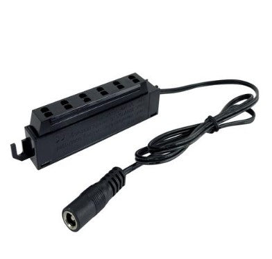 Nora Lighting NMPA-6P-24B 24 Inch 6-Port Power Line Interconnect for Josh Puck, Black