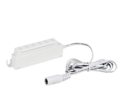 Nora Lighting NMPA-6P-24W 24 Inch 6-Port Power Line Interconnect for Josh Puck, White