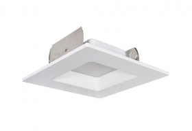 Nora Lighting NOXAC-43630WW/HL 4" AC Onyx Square Retrofit Reflector, Color Temperature 3000K, White Finish