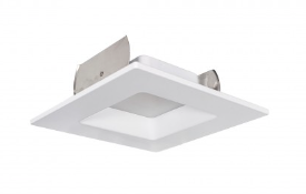 Nora Lighting NOXAC-43640WW/HL 4" AC Onyx Square Retrofit Reflector, Color Temperature 4000K, White Finish