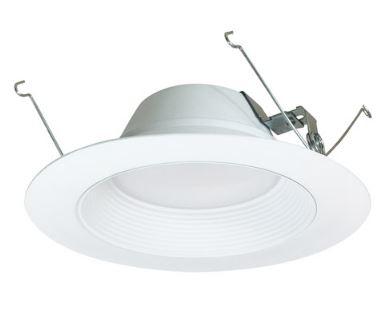 Nora Lighting NOXAC-563250WW LED 5 Inch/6 Inch AC Onyx Retrofit Round Baffle Recessed Light 5000K White Finish
