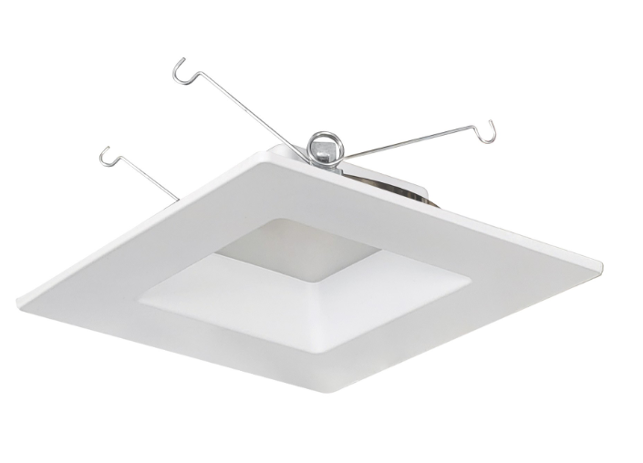 Nora Lighting NOXAC-63630WW/HL 6" AC Onyx Square Retrofit Reflector, Color Temperature 3000K, White Finish