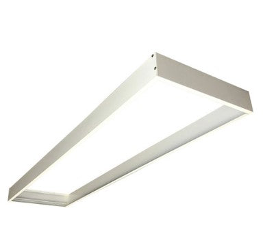 Nora Lighting NPDBL-14DFK/W Slide-in Frame for Surface Mounting 1x4 Edge-Lit & Back-Lit Panels, White