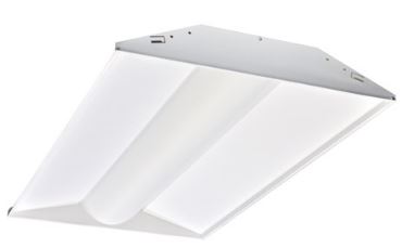 Nora Lighting NPTCB-E24L40/40AW LED 2x4 Center Basket Troffer Light 4000K White Finish