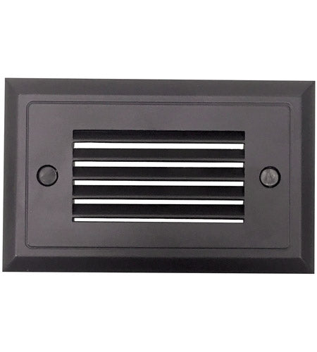 Nora Lighting NSW-641/30BZ Mia Die-Cast Mini LED Step Light w/ Horizontal Louver Face, 74lm, 1.5W, 3000K, 120V Dimming Bronze Finish