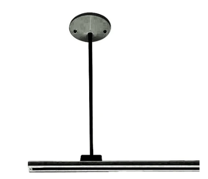 Nora Lighting NT-306B 24" 1 or 2 Circuit Track Lighting Pendant Assembly Kit Black Finish