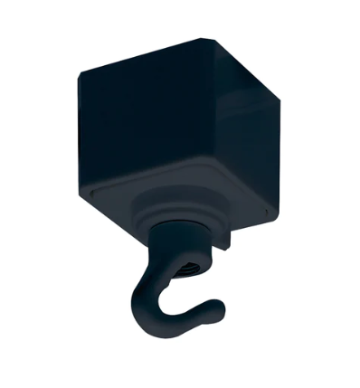 Nora Lighting NT-308B/J Utility Hook J-Style Track, Black Finish