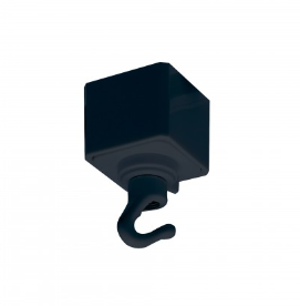Nora Lighting NT-308B/L Utility Hook L-Style Track, Black Finish