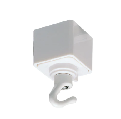 Nora Lighting NT-308W/J Utility Hook J-style Track, White Finish