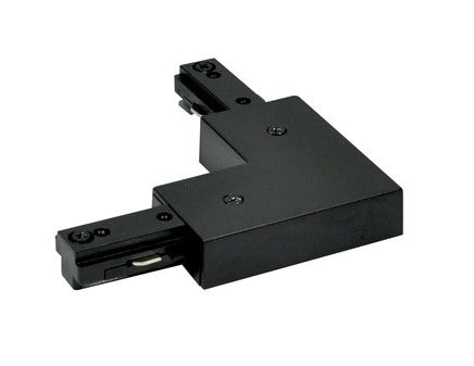 Nora Lighting NT-313B L Connector, 1 Circuit Track, Black Finish