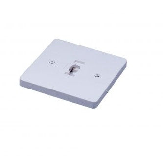 Nora Lighting NT-319S Monopoint Canopy Feed, 1 Circuit Track, Line Voltage, Silver Finish