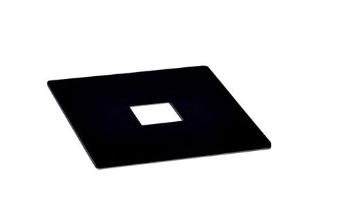 Nora Lighting NT-320B Square Outlet Box Cover/Black Finish