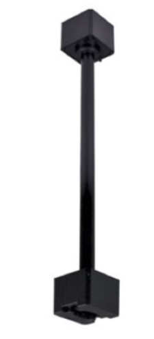 Nora Lighting NT-322B One or Two Circuit 18" Track Extension Rod, Black Finish