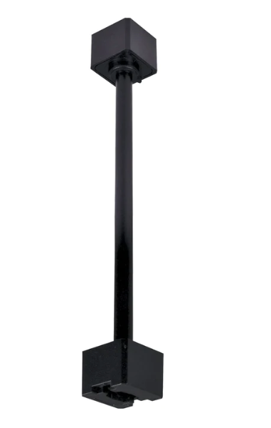 Nora Lighting NT-323B/J One or Two Circuit 24" Track Extension Rod J-style, Black Finish