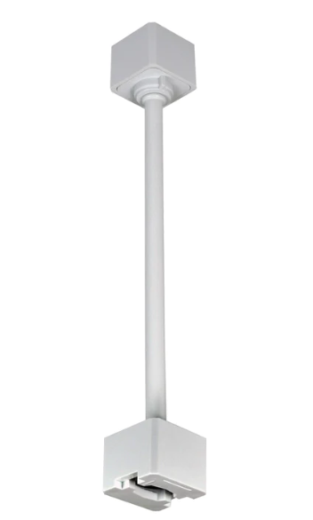 Nora Lighting NT-324W/J One or Two Circuit 36" Track Extension Rod J-style, White Finish