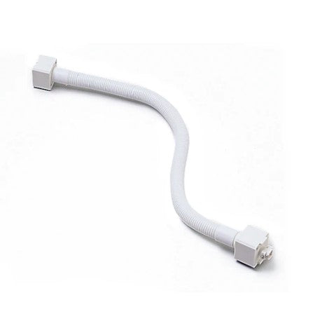 Nora Lighting NT-330W 18 Inch Flexible Extension Rod, 1 or 2 Circuit Track, White Finish