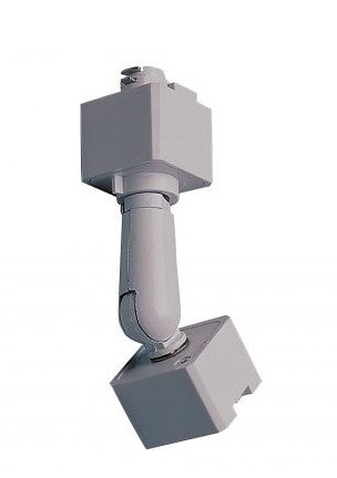 Nora Lighting NT-333S Slope Adapter for 3 Wire Track Head, 1 or 2 Circuit Track, Silver Finish