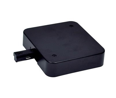 Nora Lighting NT-348B/1.5A T-Bar Live End Feed w/ Current Limiter, 1.5 Amps, 1 Circuit Track, Black Finish