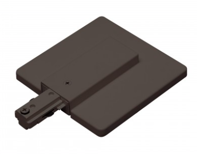 Nora Lighting NT-352BZ One Circuit Track Live End Feed w/ Canopy, Bronze Finish