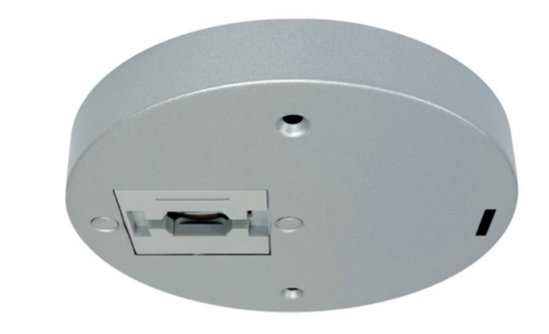 Nora Lighting NT-379S Round Monopoint Canopy for Aiden Track Head - Silver Finish