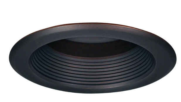 Nora Lighting NT-5001BZ 5" Baffle Splay Trim w/ Flange, Bronze Finish