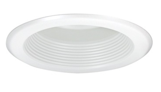 Nora Lighting NT-5001W 5" Baffle Splay Trim w/ Flange, White Finish