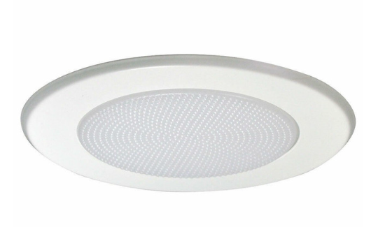 Nora Lighting NT-5022W 5" Albalite Lens w/ Metal Trim & Bracket, White Finish