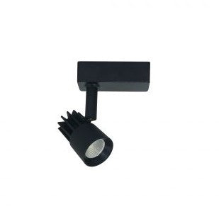 Nora Lighting NTE-850L930X10AB/J Aiden LED Track Head, Lumens 800lm, Watt 10W, Color Temperature 3000K, 90+ CRI, 25 Degree Spot/ 43 Degree Flood, Black Finish J-Style