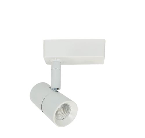 Nora Lighting NTE-850L940X10AW/J 10W Aiden 1 LED Track Ceiling Light J-style White Finish