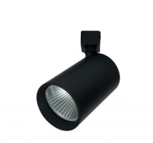 Nora Lighting NTE-856L1S9334B/L Jason PS LED Track Head Selectable CCT, Lumens 1450lm/20W, 28 Degree Spot, Black Finish / L-Style