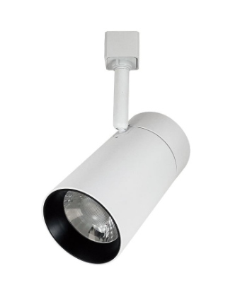 Nora Lighting NTE-865L930FW Max LED Track Head, 2450lm / 25W, Color Temperature 3000K, Flood optic, White Finish