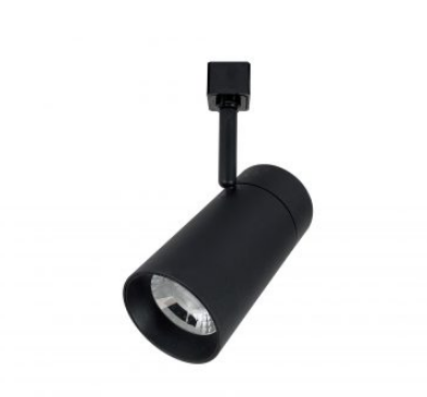 Nora Lighting NTE-865L930NB/L MAX LED Track Head, 2450lm / 25W, 3000K, Narrow Flood optic, Black Finish / L-Style Adapter