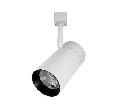 Nora Lighting NTE-865L930NW/J MAX LED Track Head, 2450lm / 25W, 3000K, Narrow Flood optic, White Finish, J-Style