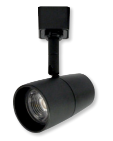 Nora Lighting NTE-870L940X10B/L MAC L-Style LED Track Head, Color Temperature 4000K, Lumens 700lm/10W, Spot/Flood, Black Finish